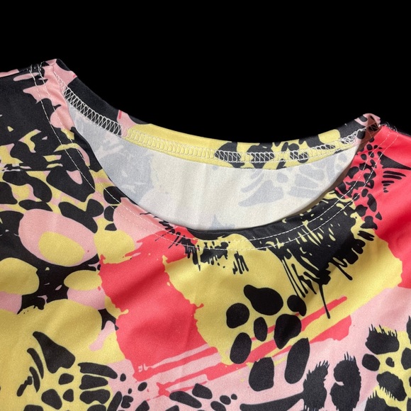 2 piece lounge short set, 100% polyester - Picture 3 of 4